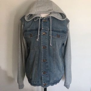 Hoodie jean jacket